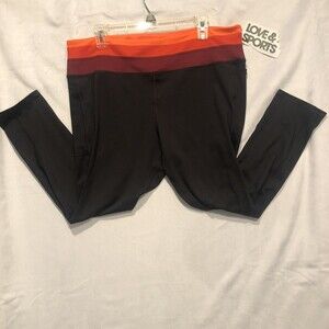 NWT Orange 2 Black Yoga Pants, 7/8 length, Infinity Drawstring, Women's Size 3XL